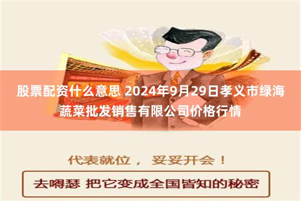 股票配资什么意思 2024年9月29日孝义市绿海蔬菜批发销售有限公司价格行情