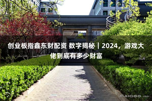 创业板指鑫东财配资 数字揭秘｜2024，游戏大佬到底有多少财富