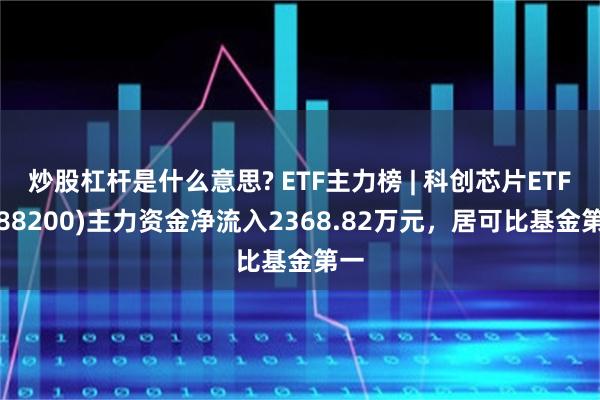 炒股杠杆是什么意思? ETF主力榜 | 科创芯片ETF(588200)主力资金净流入2368.82万元，居可比基金第一