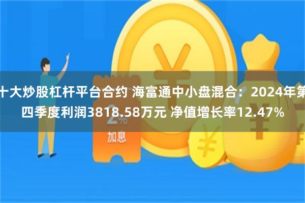 十大炒股杠杆平台合约 海富通中小盘混合：2024年第四季度利润3818.58万元 净值增长率12.47%